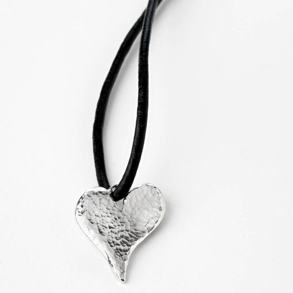 Modern Heart Necklace and Bracelet - Elegant Fine Jewelry