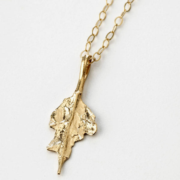 Capri Abstract Leaf Necklace - Elegant Fine Jewelry