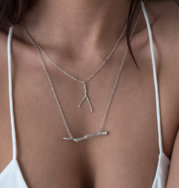 Wishbone Twig Necklace