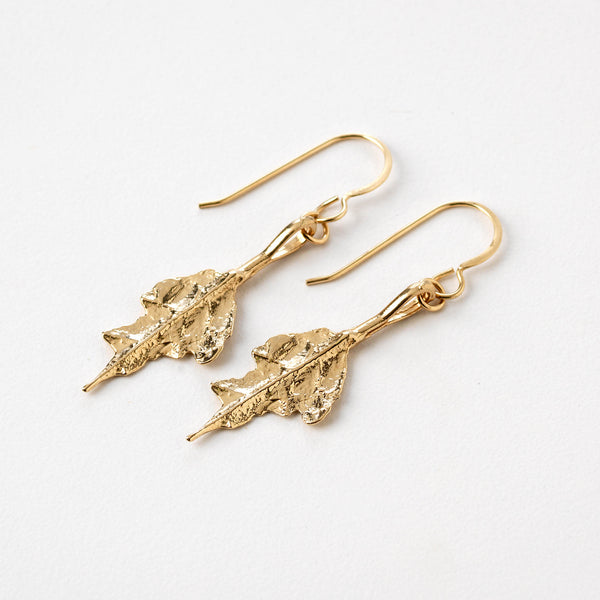 Catherine DiSalle Elegant Fine Jewelry - Capri Abstract Leaf Earrings