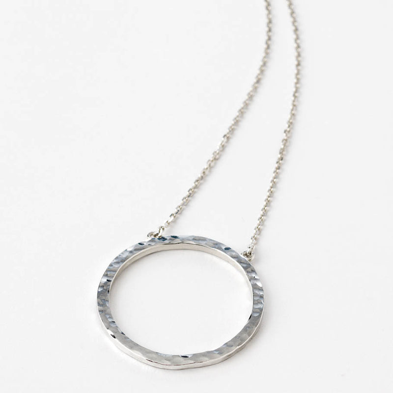 Sterling Silver Eternity Circle Necklace By Marion Made Jewellery |  notonthehighstreet.com